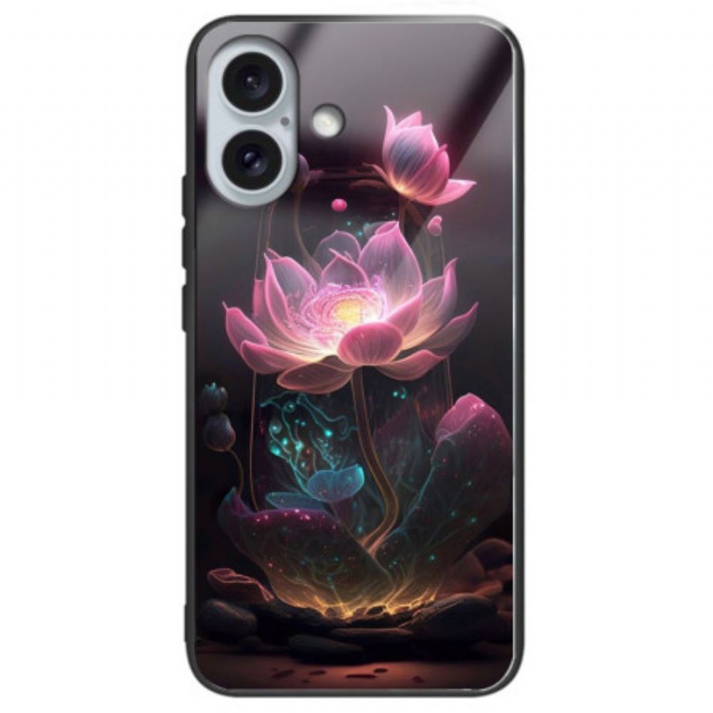 Kryt iPhone 16 Plus Kryty Na Mobil Tvrzené Sklo Lotus Rose