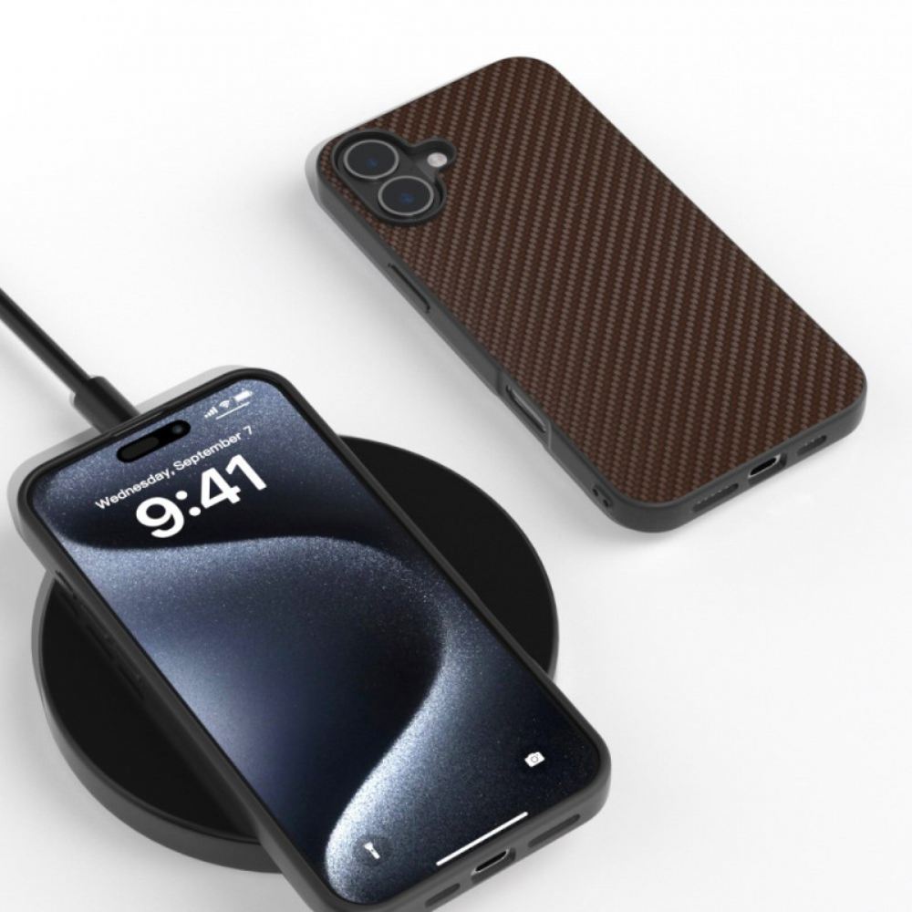 Kryt iPhone 16 Plus Kryty Na Mobil Uhlíkové Vlákno Abeel