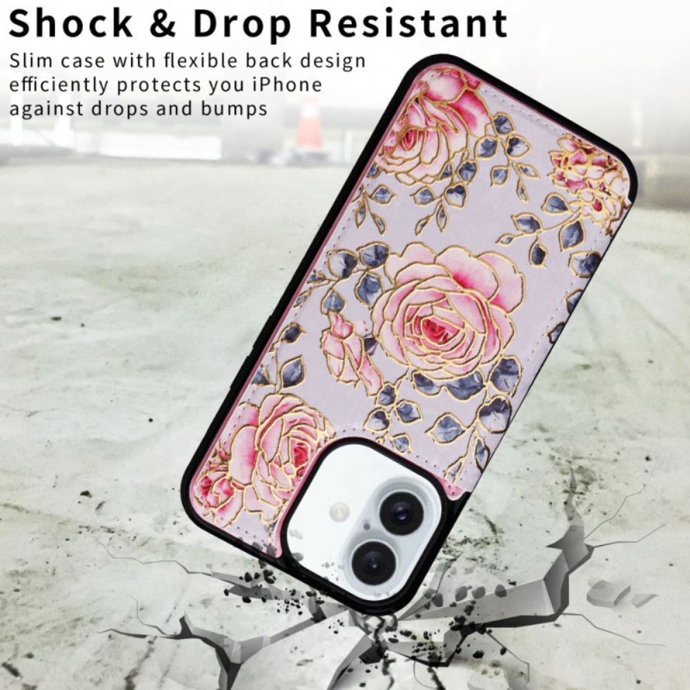Kryt iPhone 16 Plus Květinová Ochrana Rfid