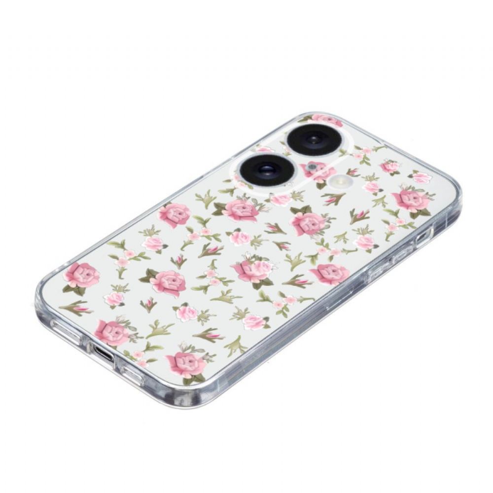 Kryt iPhone 16 Plus Malé Růžové Květy