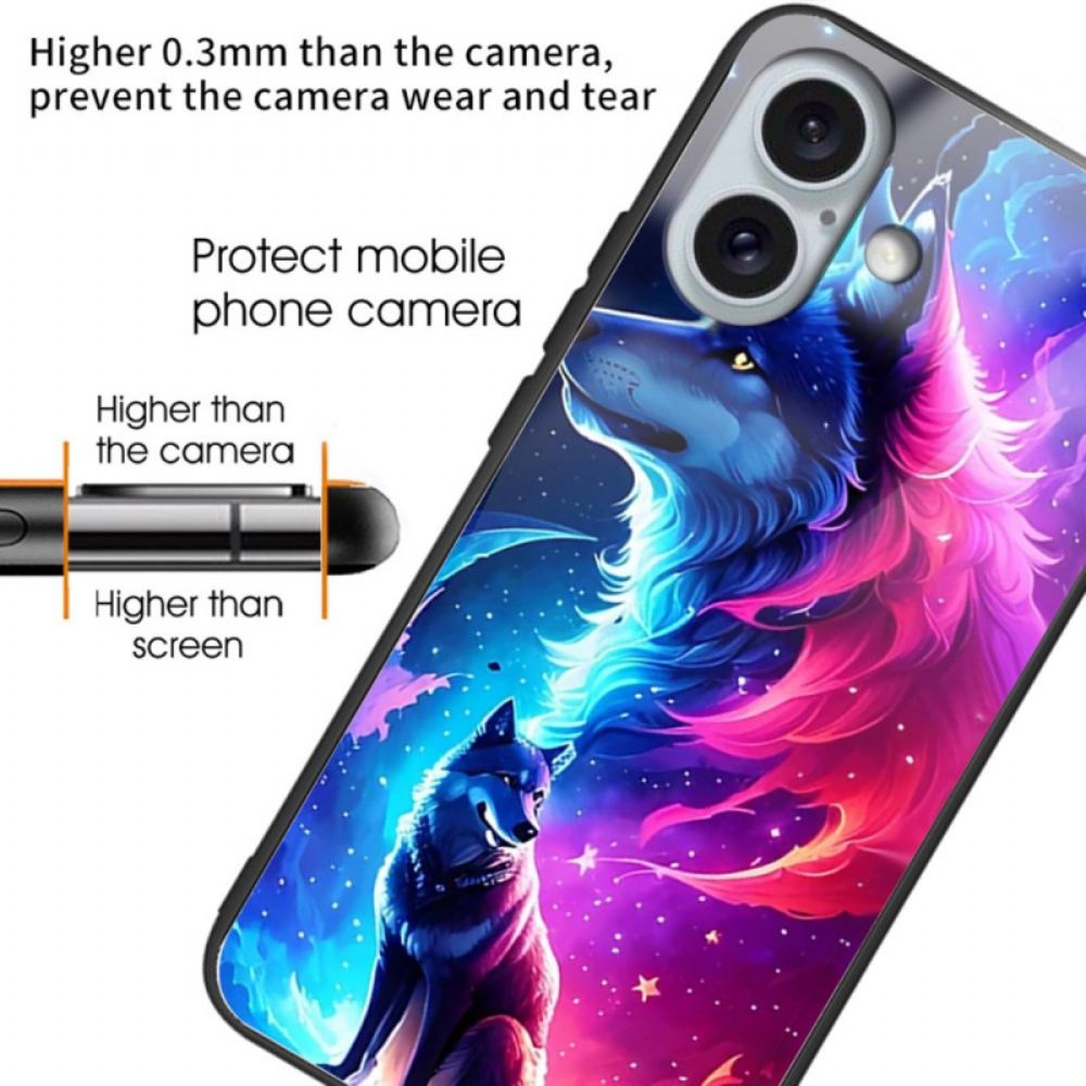 Kryt iPhone 16 Plus Tvrzené Sklo Star Wolf