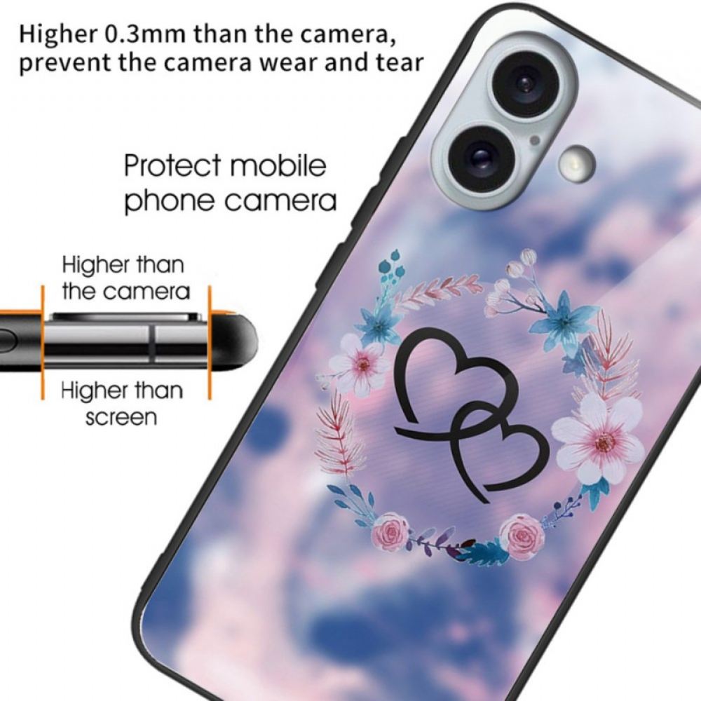 Kryt iPhone 16 Plus Vzor Z Tvrzeného Skla