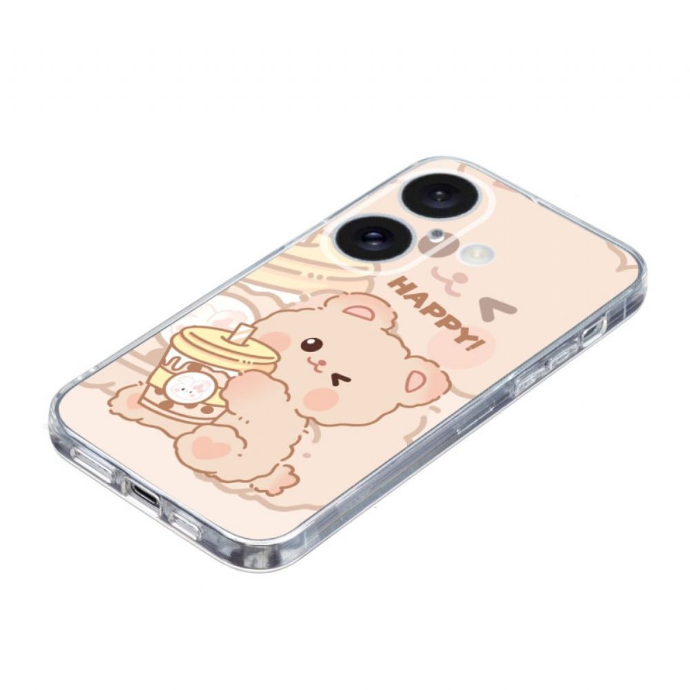 Kryt iPhone 16 Plus Šťastný Medvěd