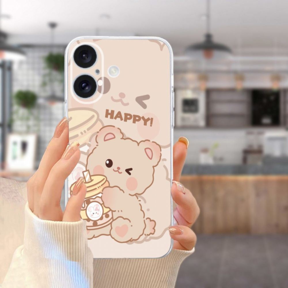 Kryt iPhone 16 Plus Šťastný Medvěd