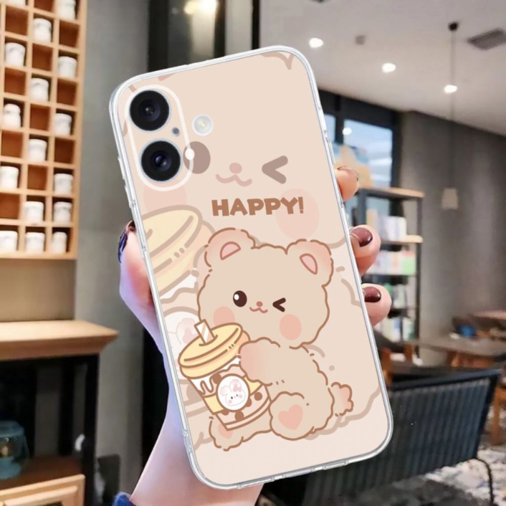 Kryt iPhone 16 Plus Šťastný Medvěd