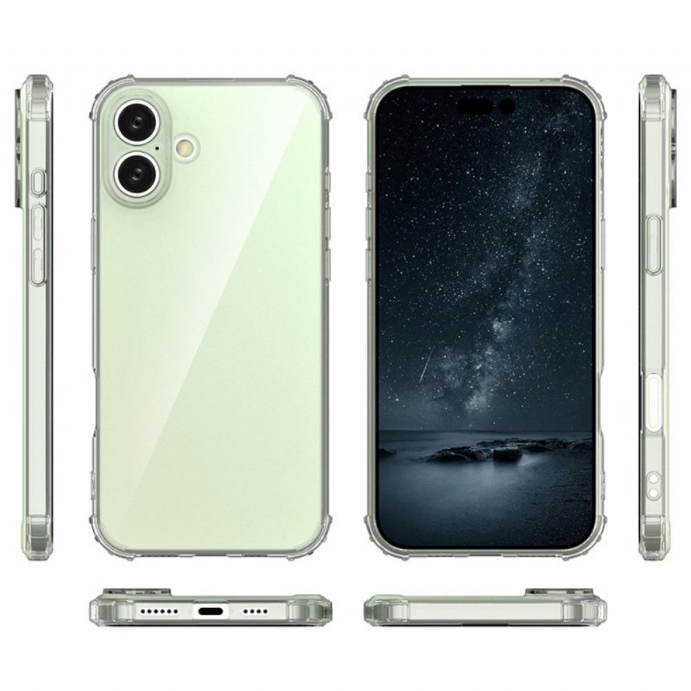 Kryt Na iPhone 16 Plus Průhledné Zesílené Rohy