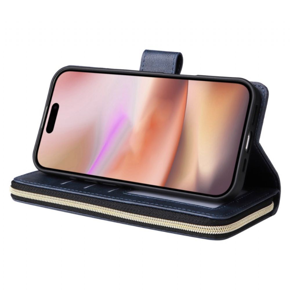 Peněženková Pouzdra iPhone 16 Plus Kryty Na Mobil 9 Držitelů Karet A Peněženek Na Mince