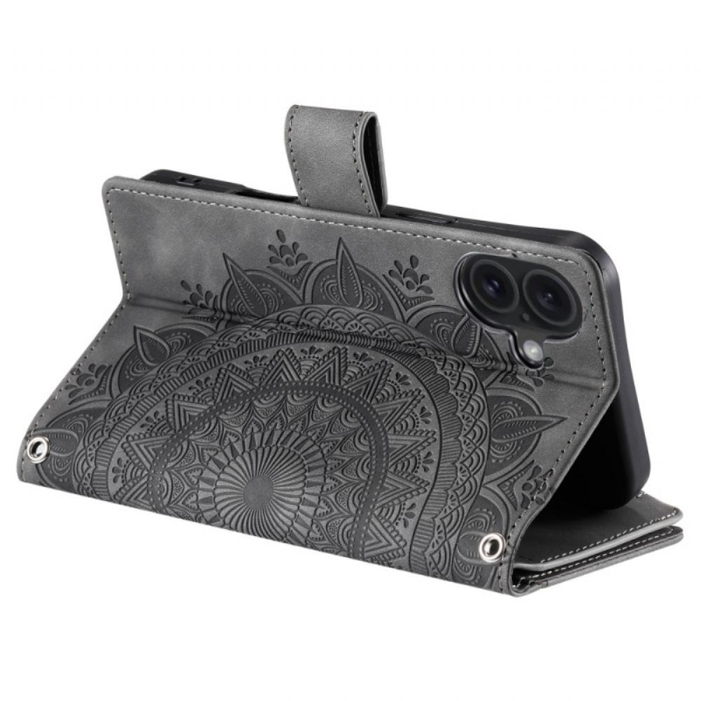 Peněženková Pouzdra iPhone 16 Plus Kryty Na Mobil Peněženka Mandala