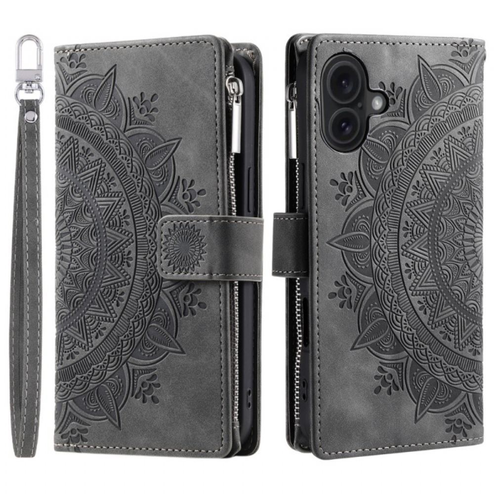 Peněženková Pouzdra iPhone 16 Plus Kryty Na Mobil Peněženka Mandala
