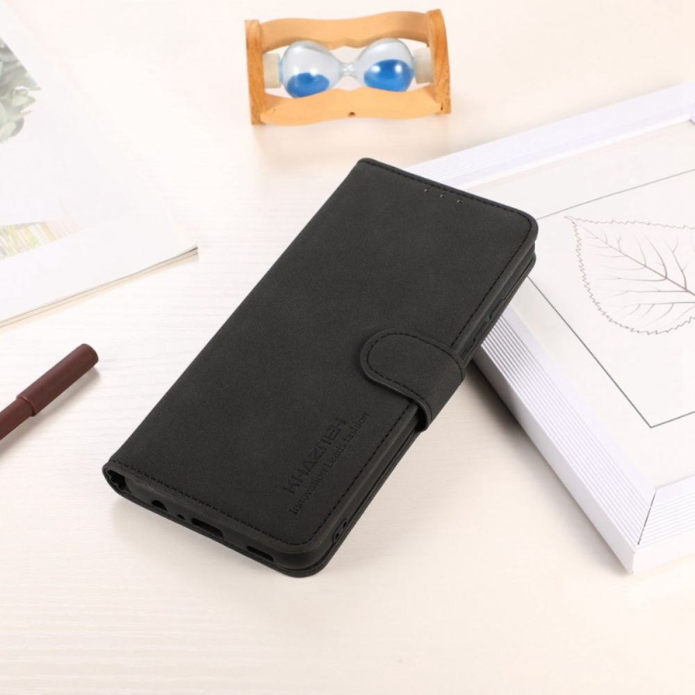 Peněženková Pouzdra iPhone 16 Plus Kryty Na Mobil Semišový Styl Khazneh