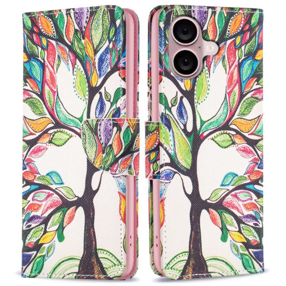 Peněženková Pouzdra iPhone 16 Plus Strom Života
