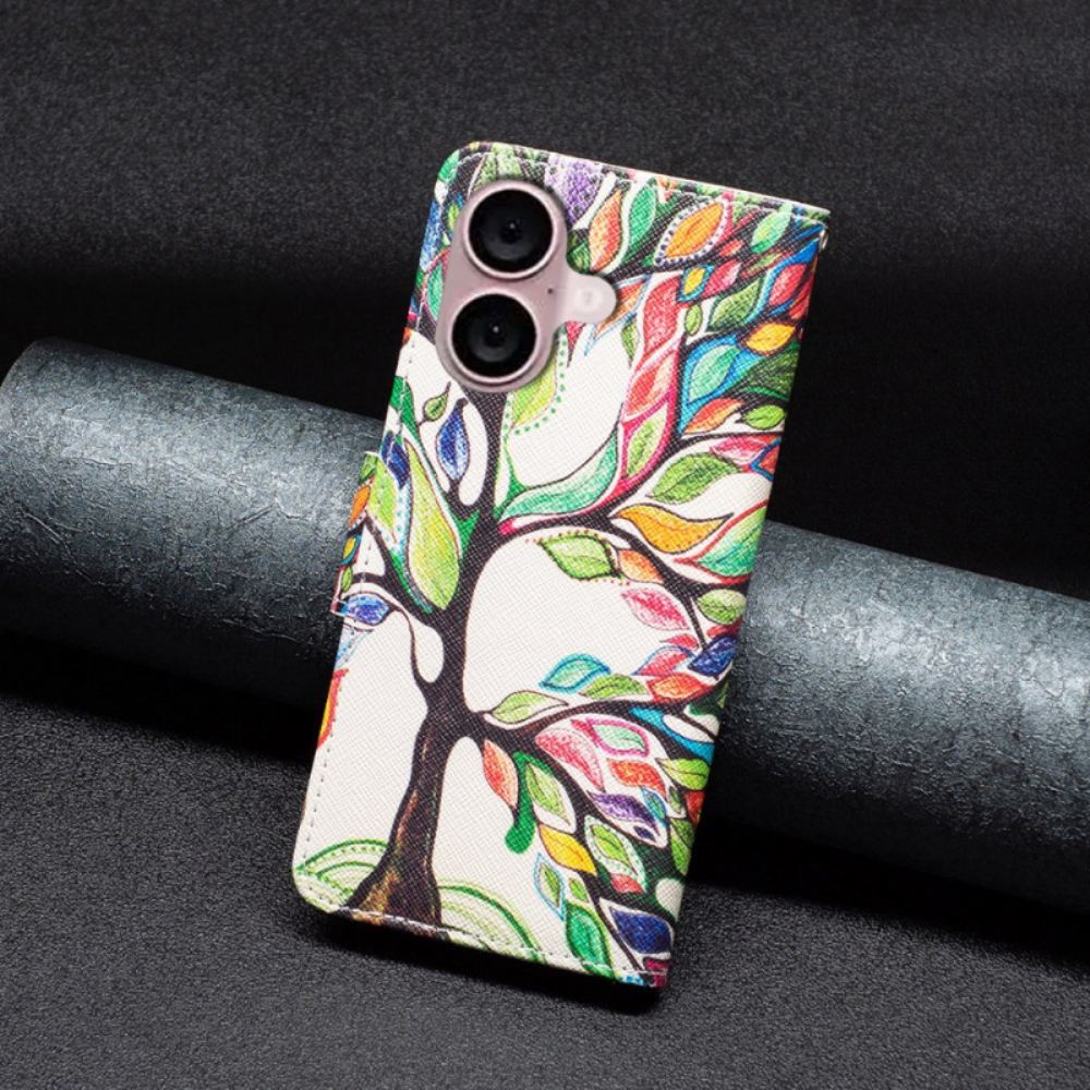 Peněženková Pouzdra iPhone 16 Plus Strom Života