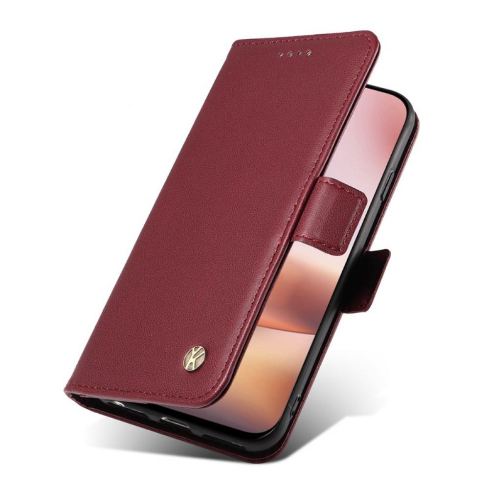 Peněženková Pouzdra iPhone 16 Plus Umělá Kůže Yikatu