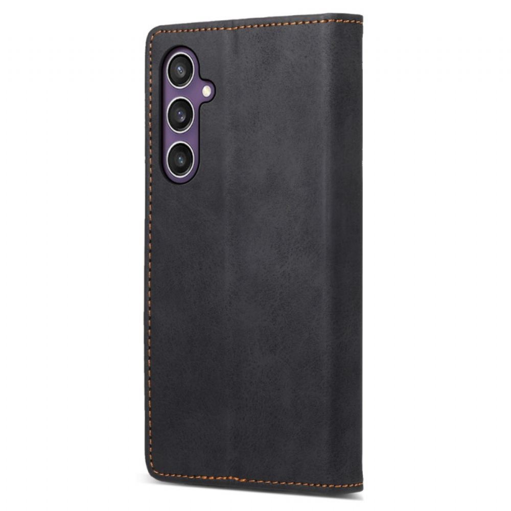 Kožené Pouzdro Folio Samsung Galaxy S25 Plus 5g Rfid Peněženka