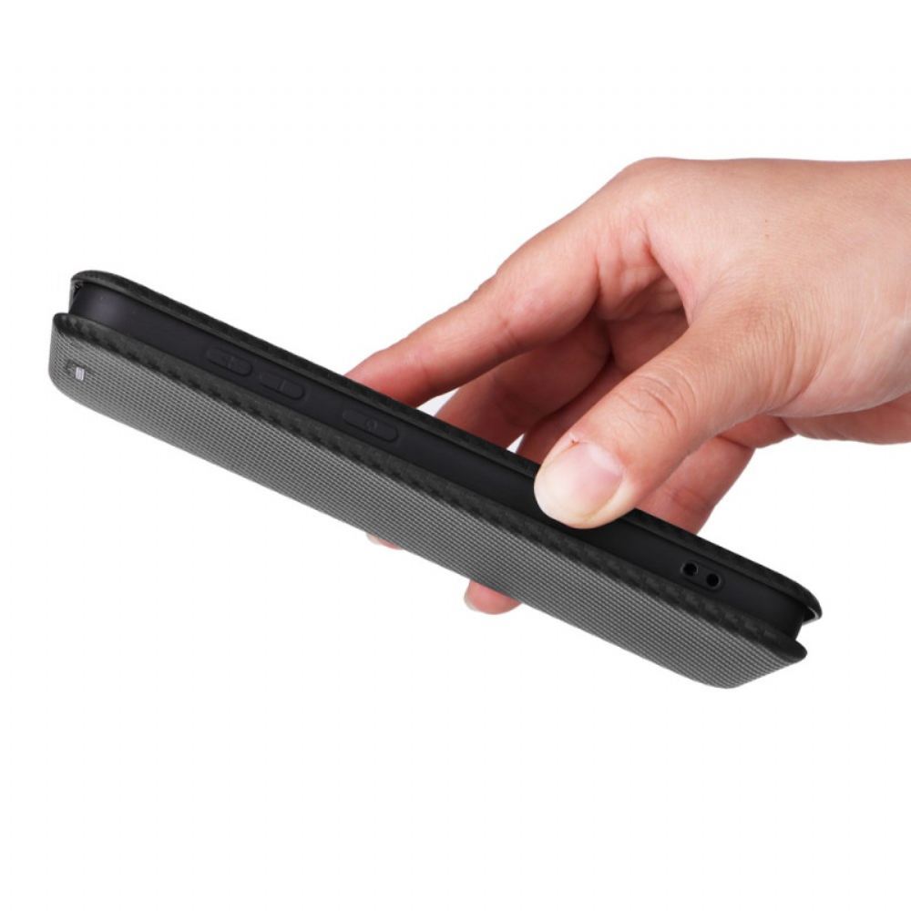 Kožené Pouzdro Folio Samsung Galaxy S25 Plus 5g Uhlíková Vlákna