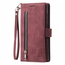 Kožený Kryt Na Samsung Galaxy S25 Plus 5g Celá Peněženka