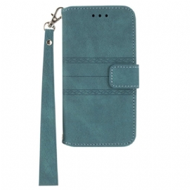 Kožený Kryt Na Samsung Galaxy S25 Plus 5g Vlys A Řemínek