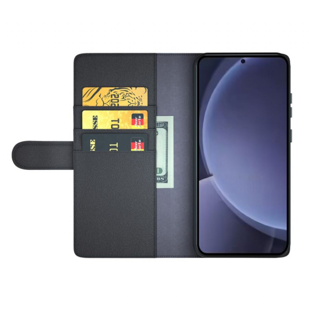 Kožený Kryt Samsung Galaxy S25 Plus 5g Pravá Kůže