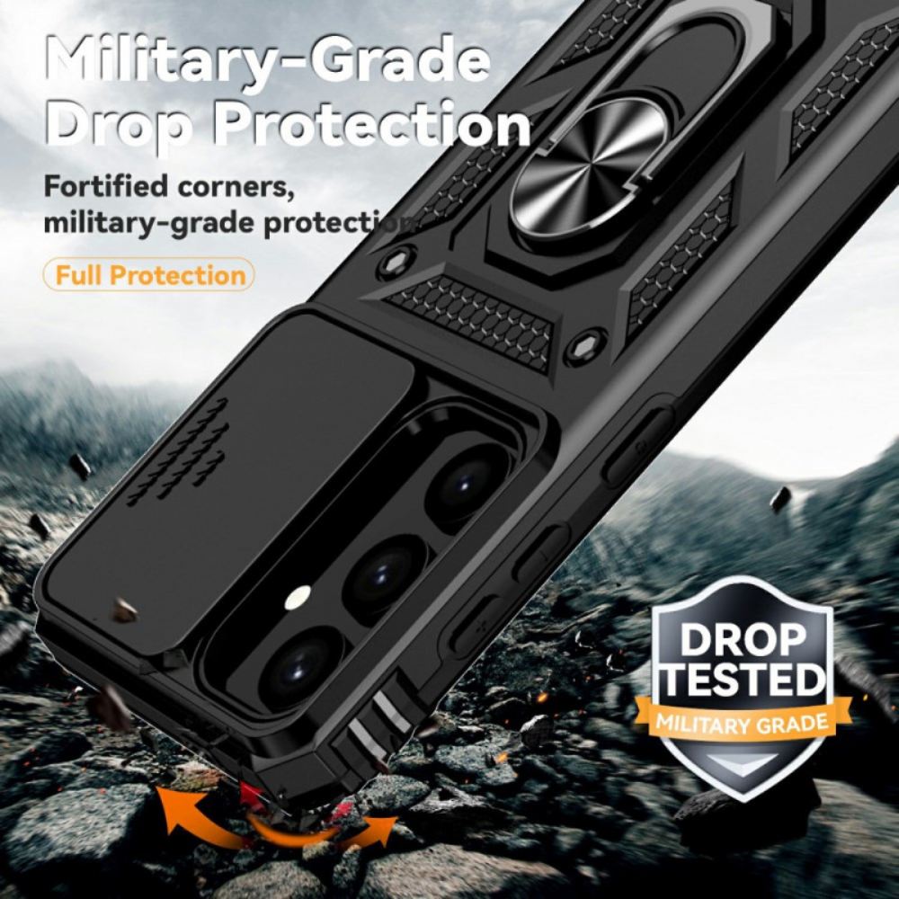 Kryt Na Samsung Galaxy S25 Plus 5g Klasické Pouzdro Na Prsteny A Ochrana Čoček