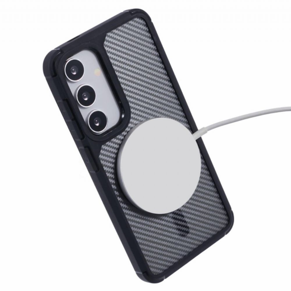 Kryt Na Samsung Galaxy S25 Plus 5g Magsafe Kompatibilní S Uhlíkovými Vlákny
