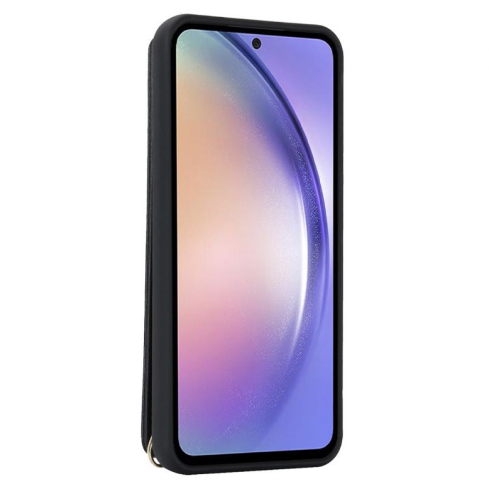 Kryt Na Samsung Galaxy S25 Plus 5g Pouzdro Na Karty A Popruh