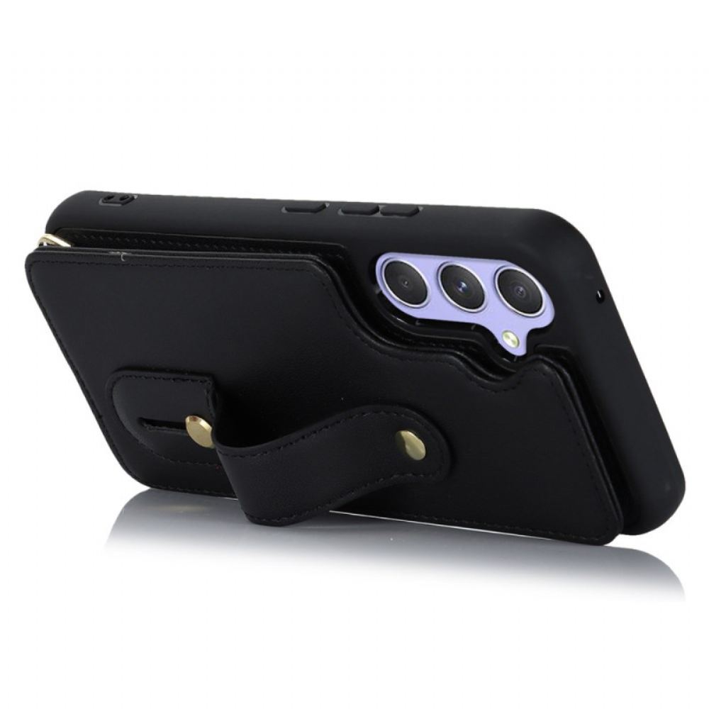 Kryt Na Samsung Galaxy S25 Plus 5g Pouzdro Na Karty A Popruh