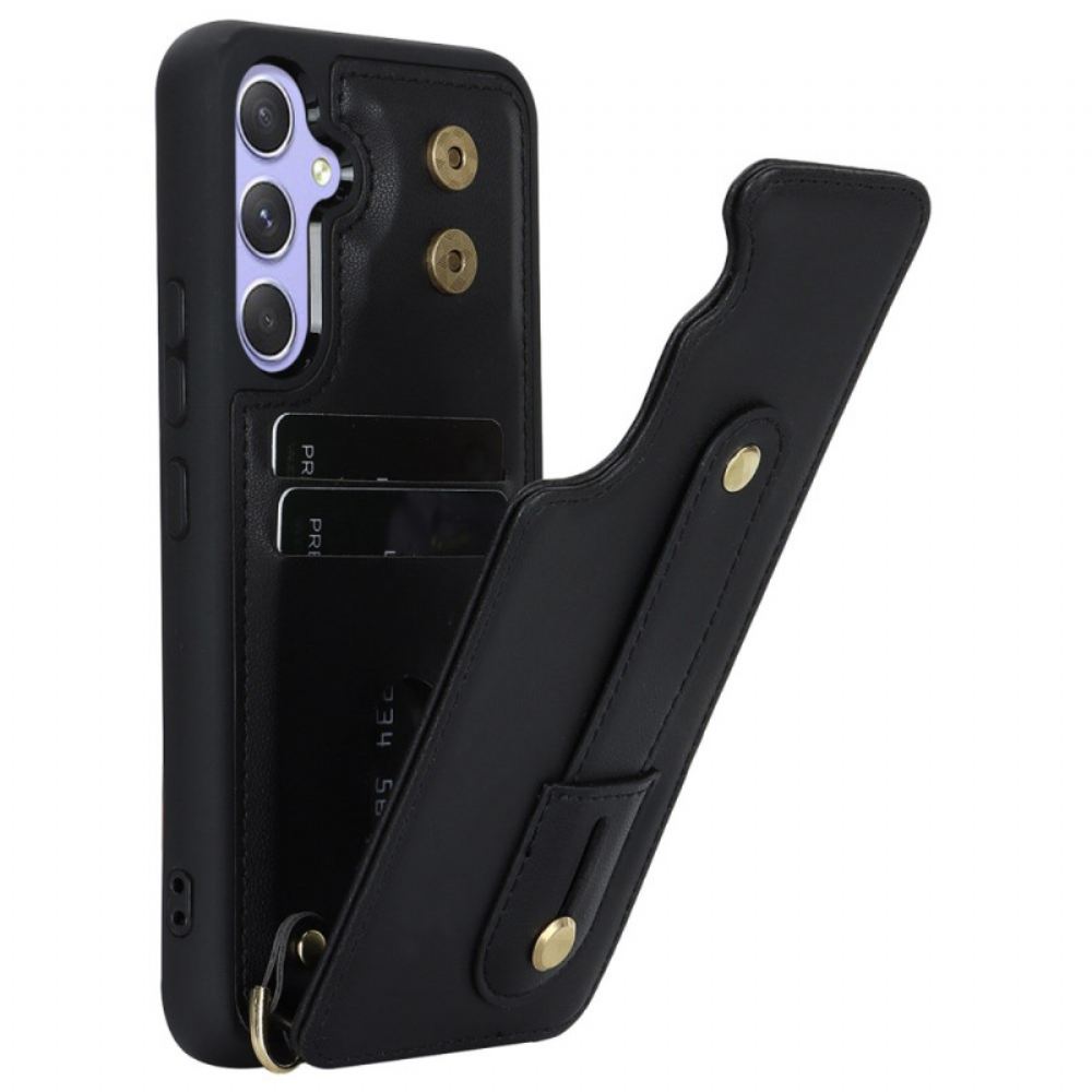 Kryt Na Samsung Galaxy S25 Plus 5g Pouzdro Na Karty A Popruh