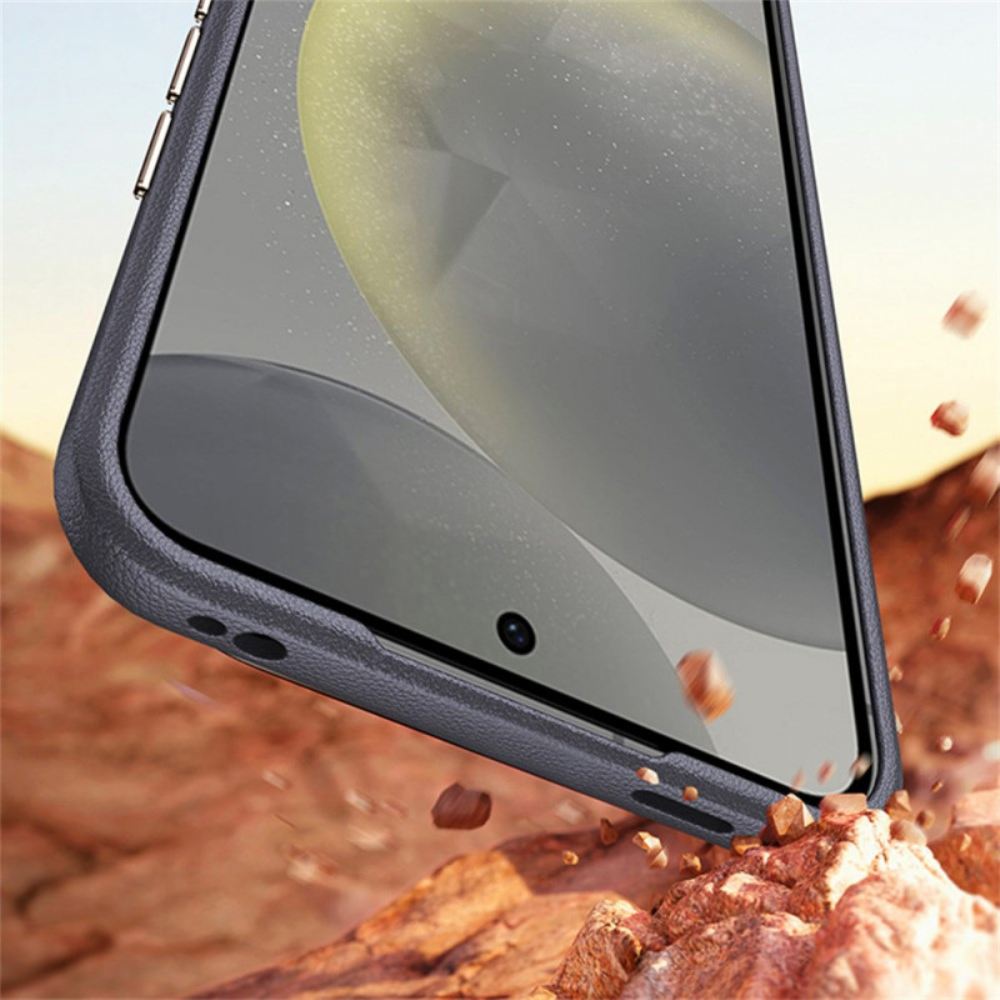 Kryt Na Samsung Galaxy S25 Plus 5g Texturovaná Umělá Kůže