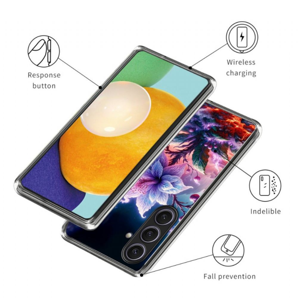 Kryt Samsung Galaxy S25 Plus 5g Kryty Na Mobil Fialové Květy