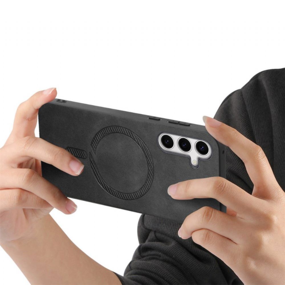 Kryt Samsung Galaxy S25 Plus 5g Kryty Na Mobil Kožený Efekt Kompatibilní S Magsafe