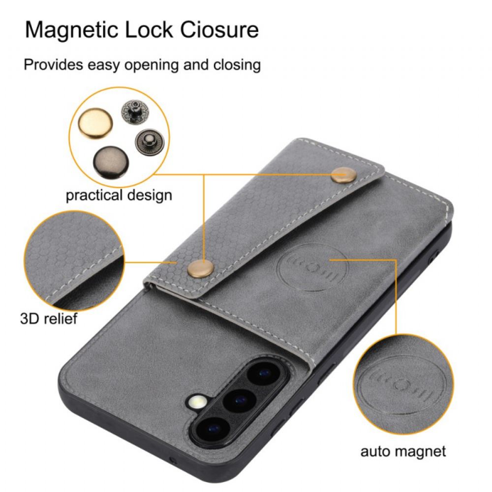 Kryt Samsung Galaxy S25 Plus 5g Kryty Na Mobil Pouzdro Na Karty Z Umělé Kůže