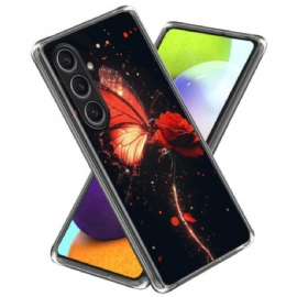 Kryt Samsung Galaxy S25 Plus 5g Červený Motýl