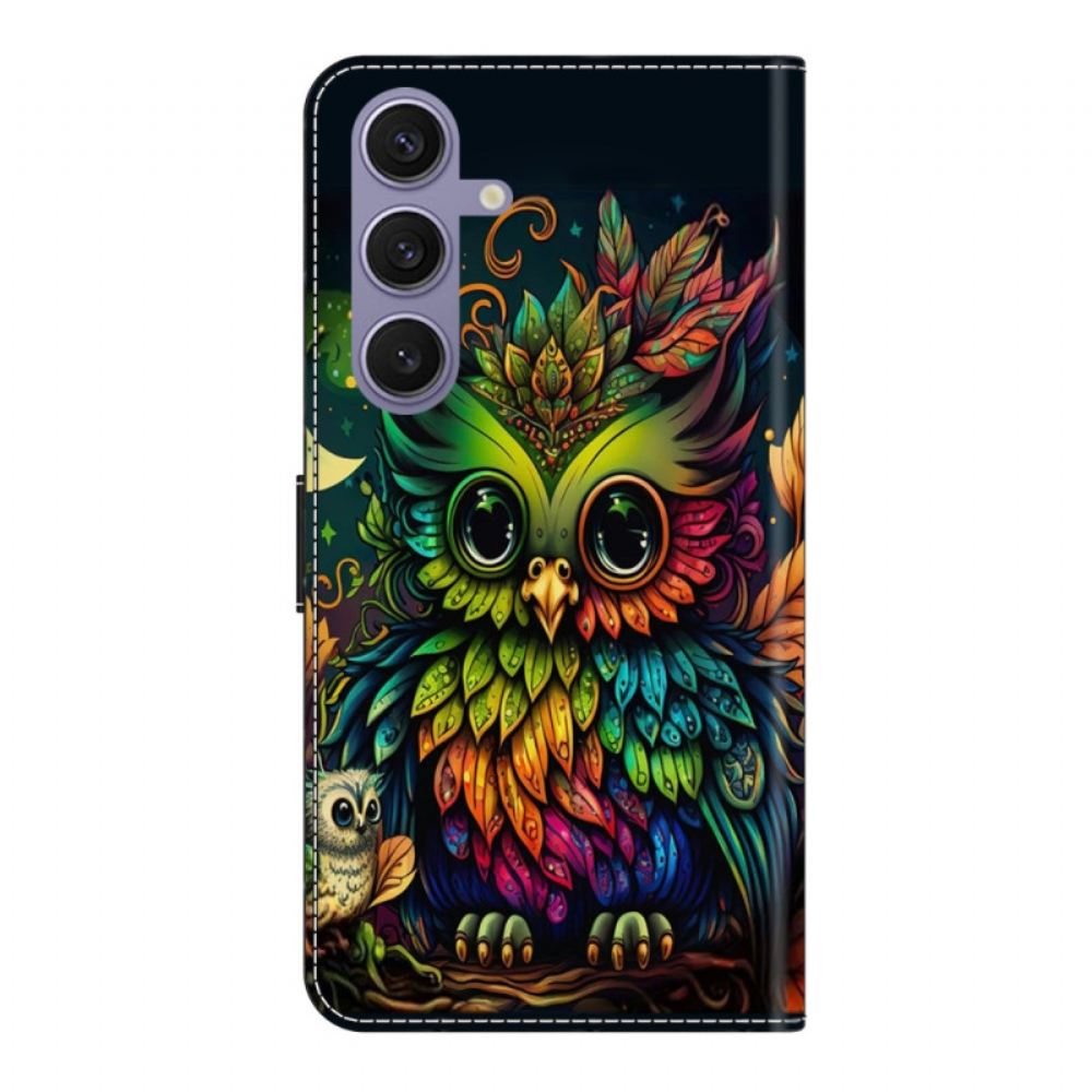 Peněženková Pouzdra Samsung Galaxy S25 Plus 5g Barevná Sova