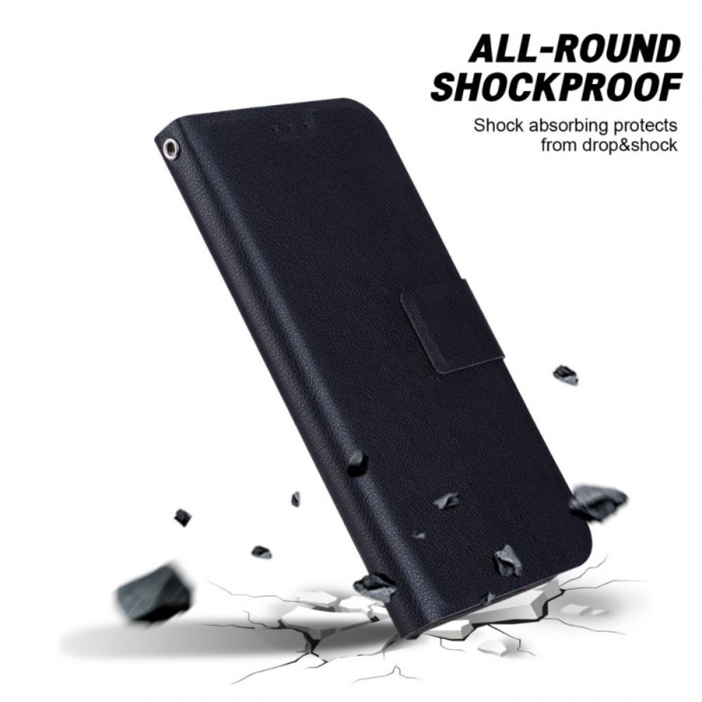 Peněženková Pouzdra Samsung Galaxy S25 Plus 5g Jednobarevný Kožený Efekt S Popruhem