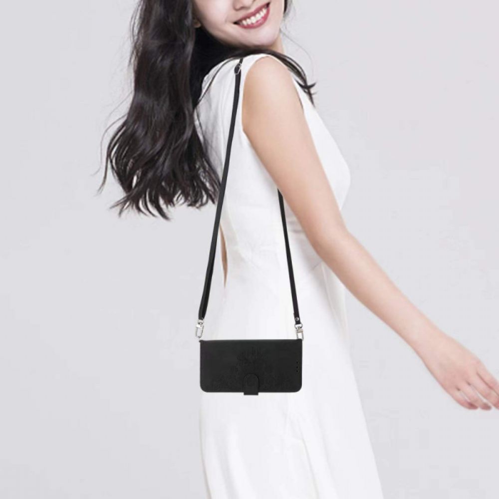 Peněženková Pouzdra Samsung Galaxy S25 Plus 5g Kryty Na Mobil Květinový Vzor A Pásky