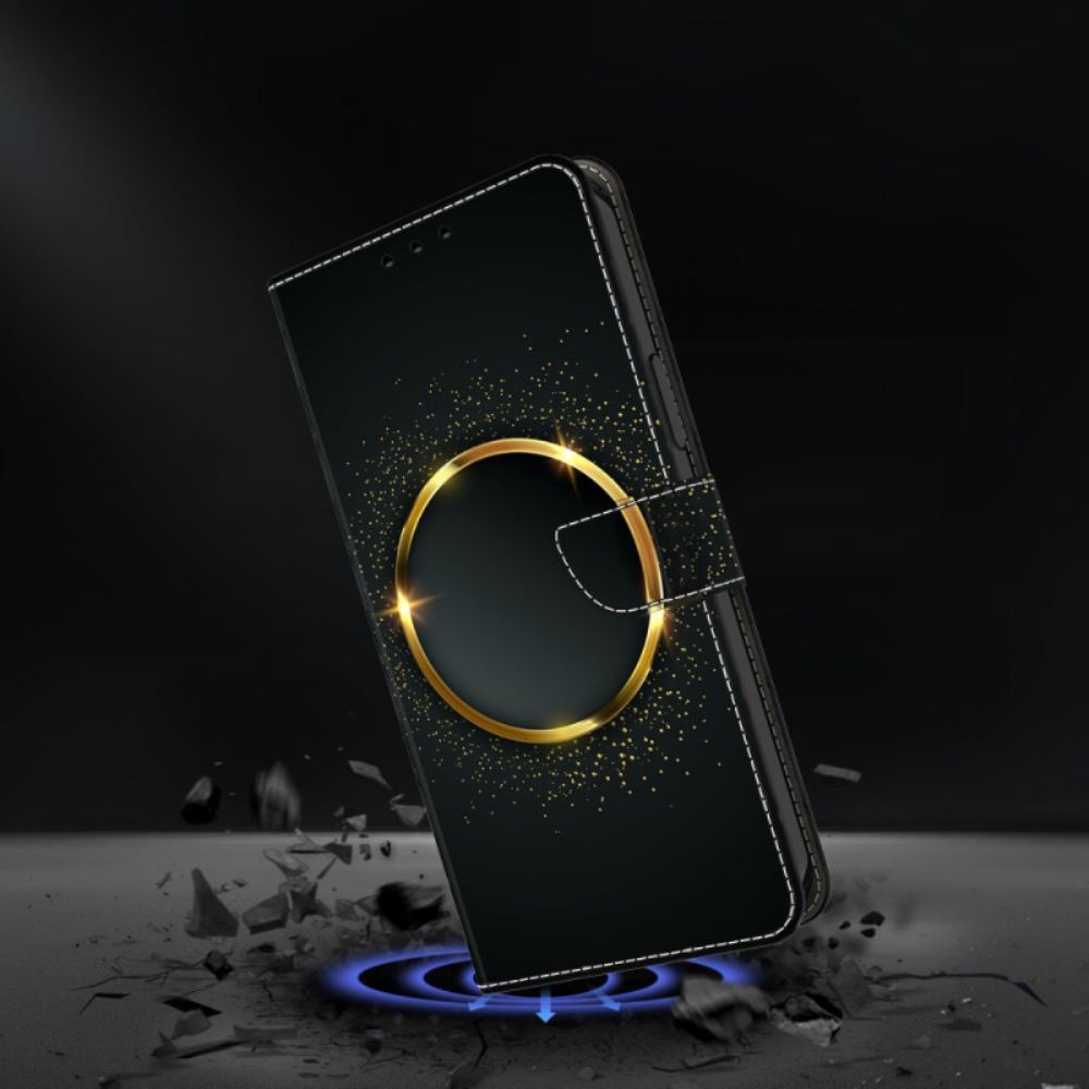 Peněženková Pouzdra Samsung Galaxy S25 Plus 5g Kryty Na Mobil Zlatý Kruh