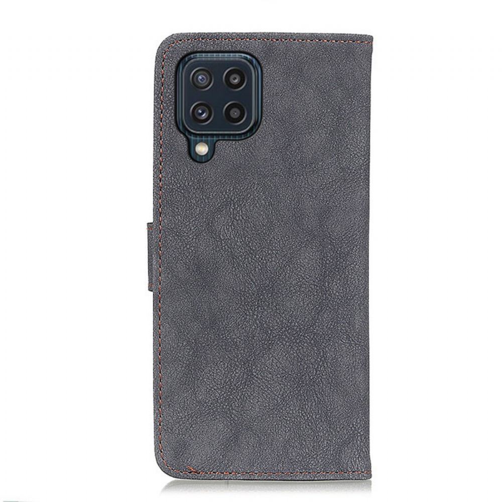 Flipové Pouzdro Na Samsung Galaxy M32 Khazneh Retro Štípaná Kůže