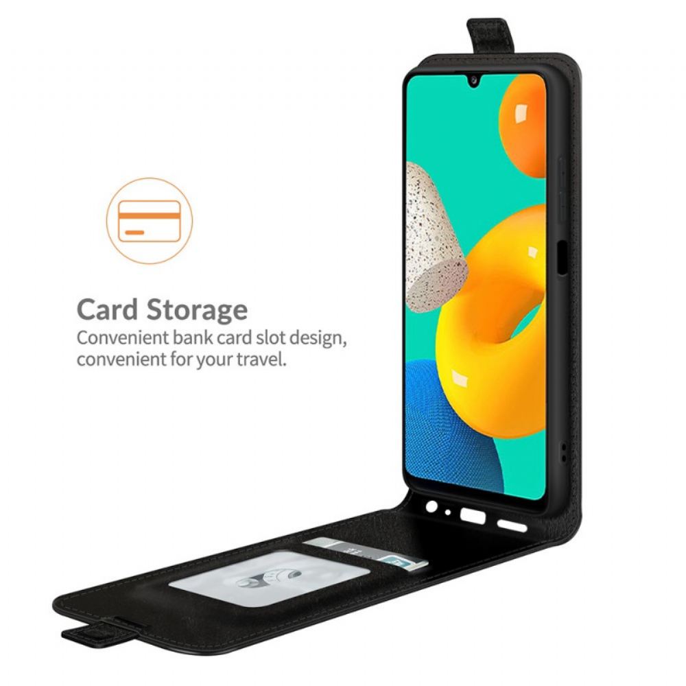 Flipové Pouzdro Na Samsung Galaxy M32 Kožené Pouzdro Svislá Chlopeň S Koženým Efektem