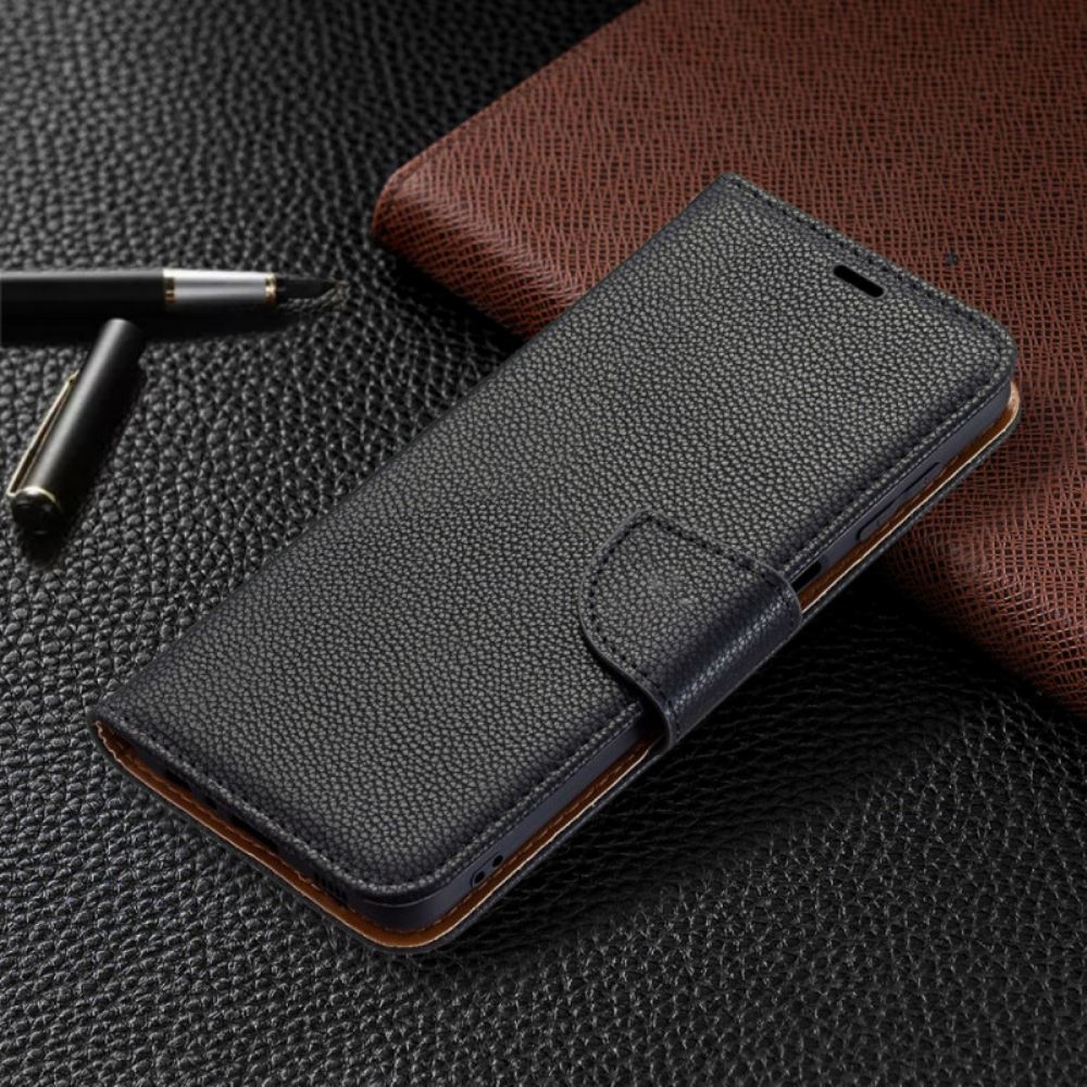 Kožené Pouzdro Na Samsung Galaxy M32 Flipové Pouzdro Liči Klapka Šikmá