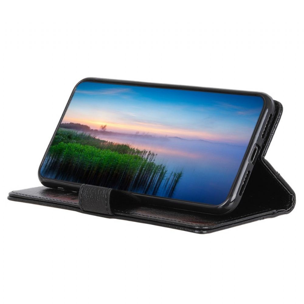 Kožené Pouzdro Na Samsung Galaxy M32 Nappa Dělené Kožené Nýty