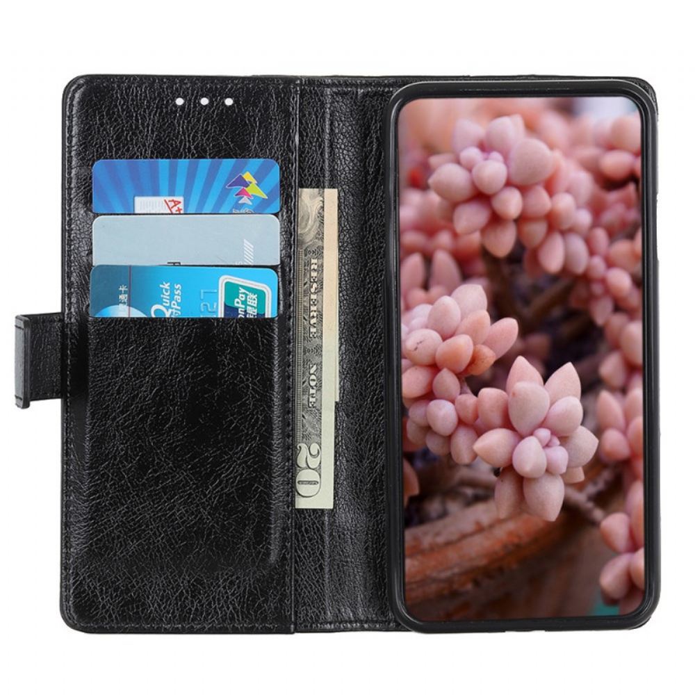 Kožené Pouzdro Na Samsung Galaxy M32 Nappa Dělené Kožené Nýty