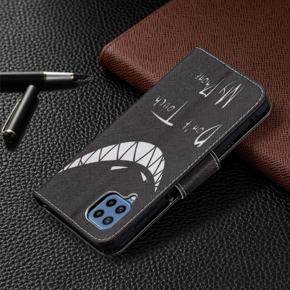 Kožené Pouzdro Na Samsung Galaxy M32 Ďábelský Telefon