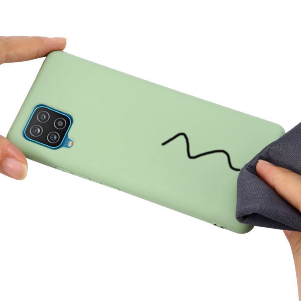 Kryty Na Mobil Na Samsung Galaxy M32 Tekutý Silikon Se Šňůrkou