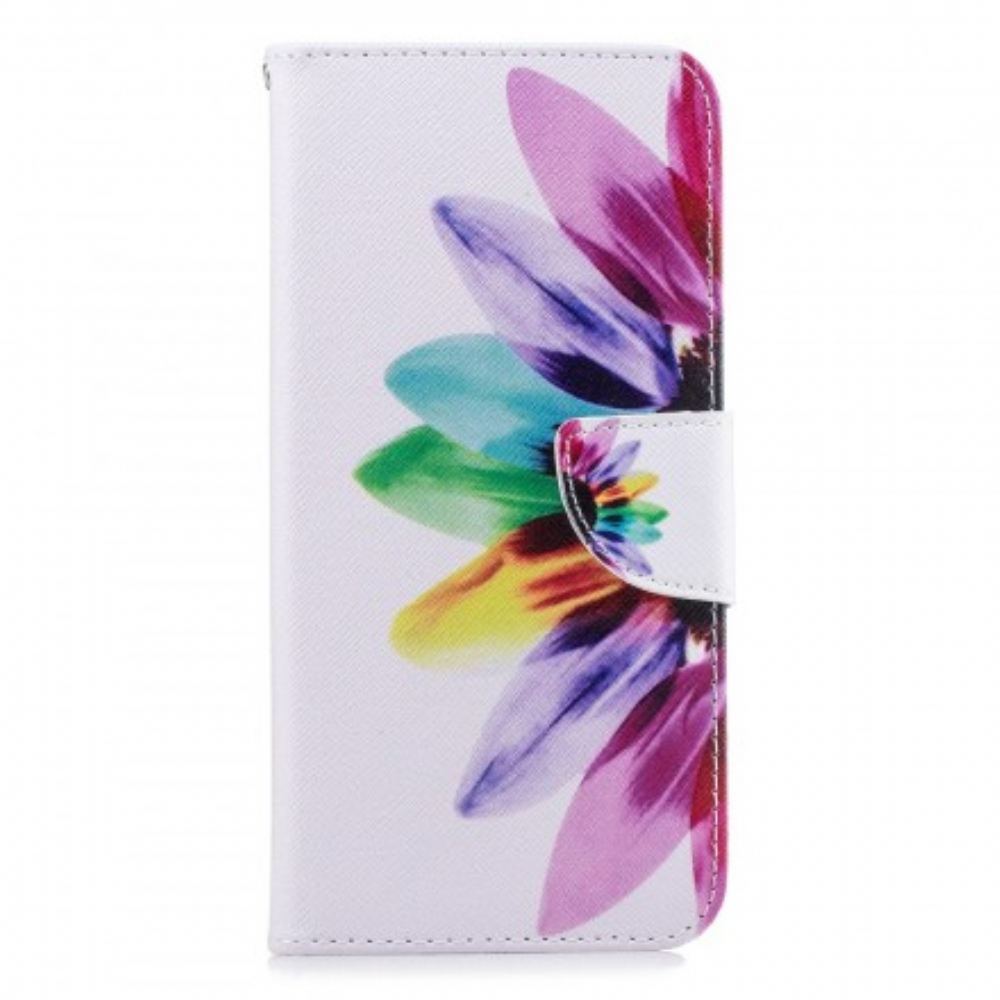 Flipové Pouzdro Na Samsung Galaxy J4 Plus Květina Akvarelu