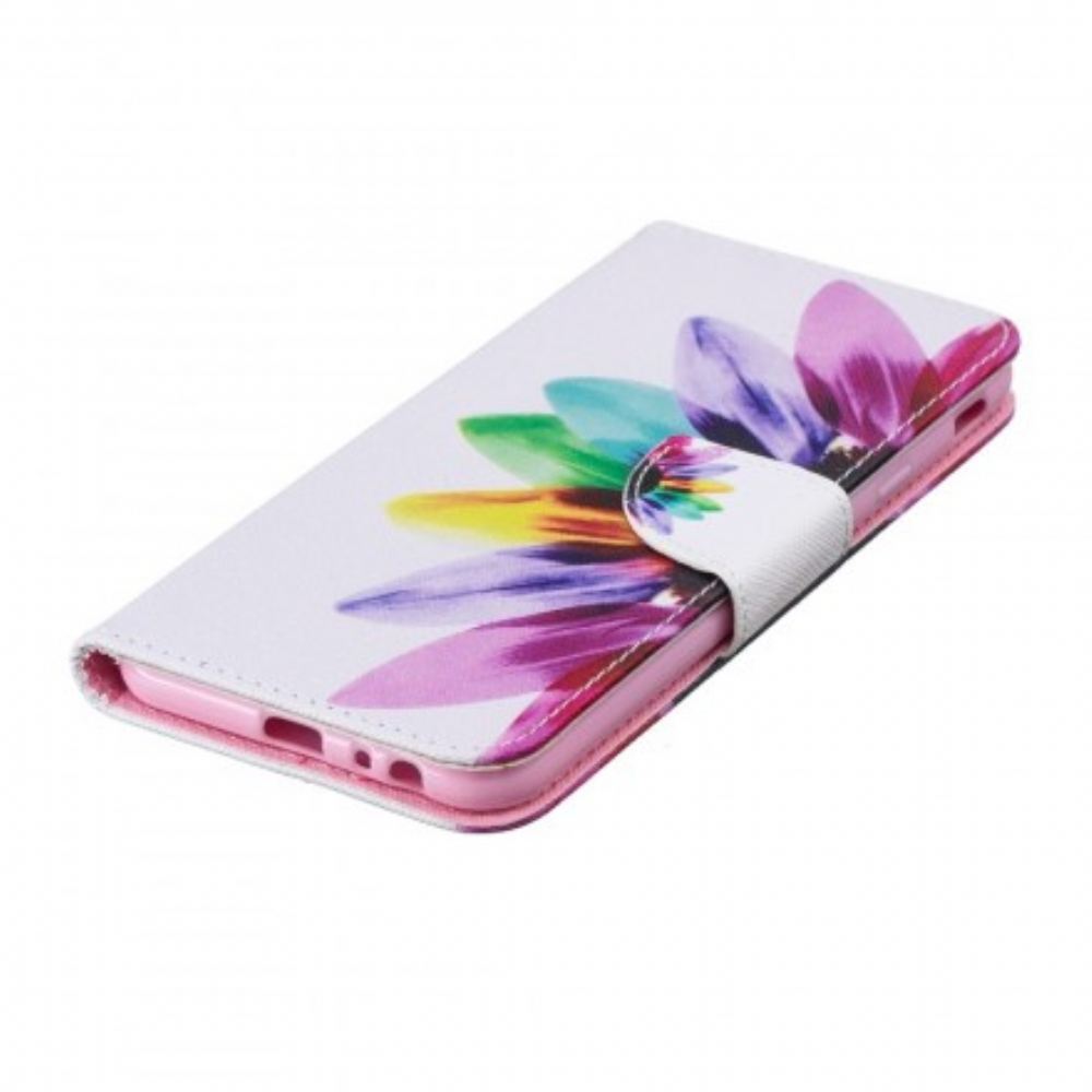 Flipové Pouzdro Na Samsung Galaxy J4 Plus Květina Akvarelu