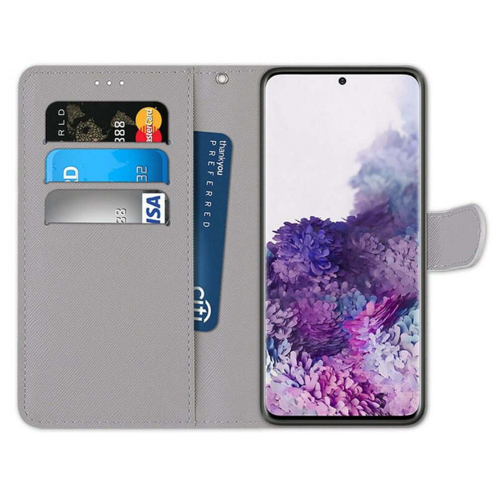 Flipové Pouzdro Na Samsung Galaxy S21 Plus 5G Kouzelné Květiny