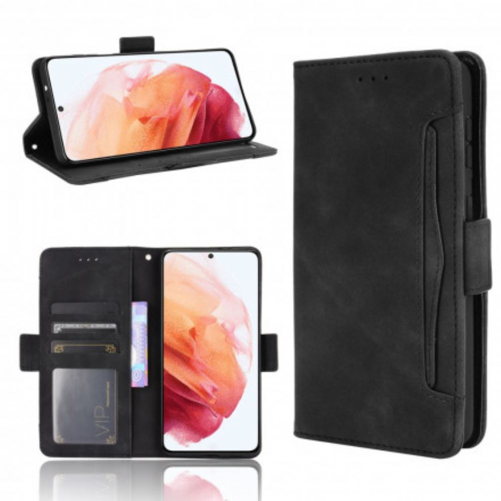 Flipové Pouzdro Na Samsung Galaxy S21 Plus 5G Multi-card První Třídy