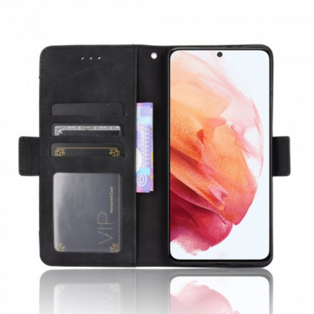 Flipové Pouzdro Na Samsung Galaxy S21 Plus 5G Multi-card První Třídy