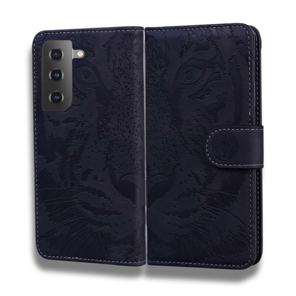Flipové Pouzdro Na Samsung Galaxy S21 Plus 5G Tiger Face Print