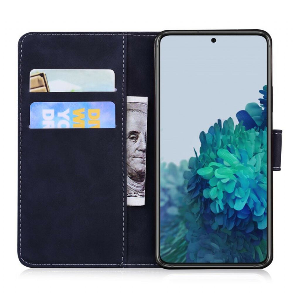 Flipové Pouzdro Na Samsung Galaxy S21 Plus 5G Tiger Face Print